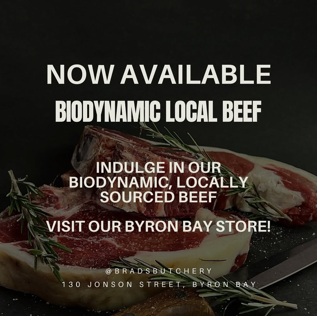 Biodynamic locally sourced beef